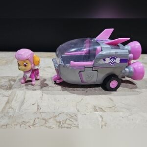 Paw Patrol Skye's Pink and Silver‎ Helicopter with Figure